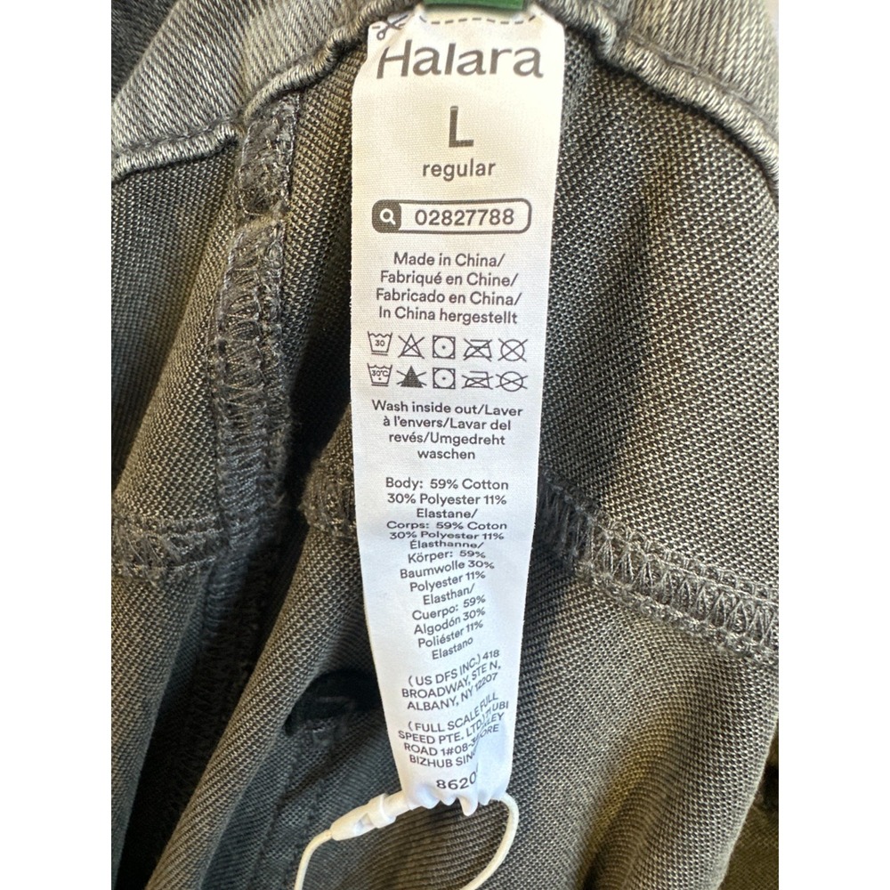 New Halara Flex Mid Rise Straight Leg Casual Jeans Pockets Gray Large Soft Denim - Picture 8 of 16